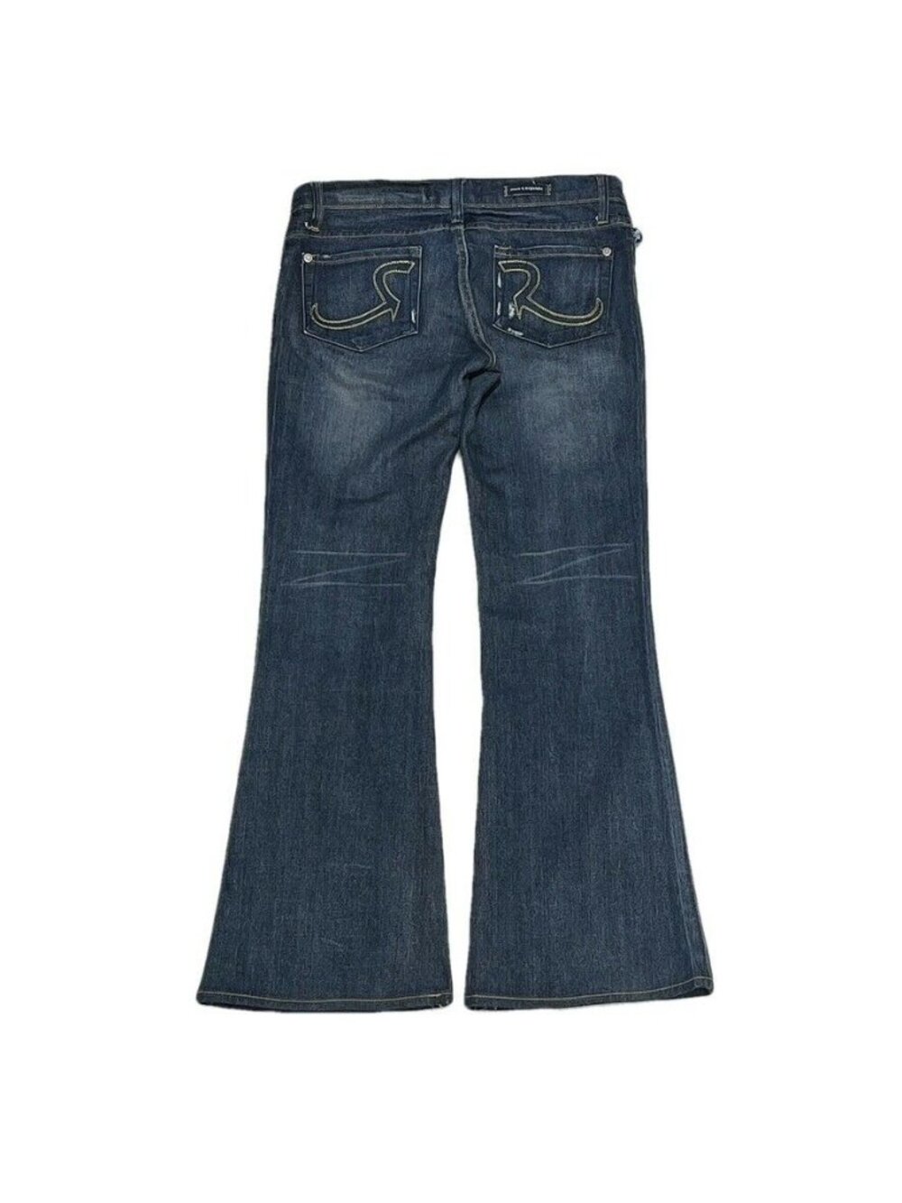 Rock & Republic Women's Flared-Leg Jeans Dark Wash Denim Size 29 - Picture 5 of 10